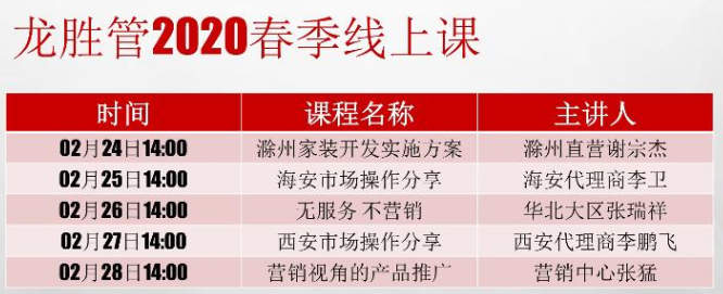 ?“疫”起，學習！ 龍勝管2020年春季線上課開課啦~