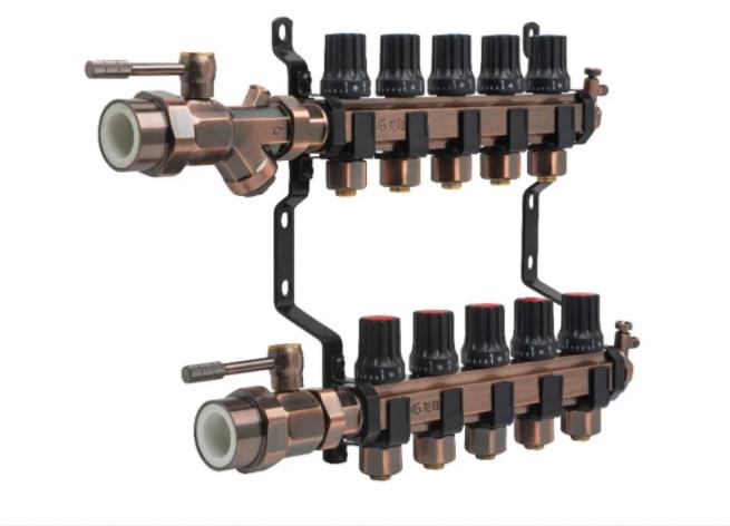 龍勝管奢華古銅大流量地暖分集水器重磅來襲